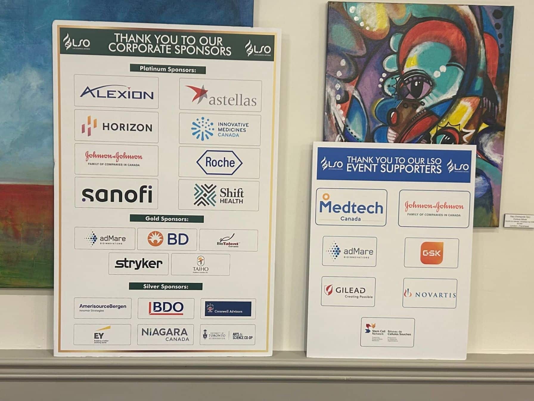Corporate sponsors and event supporters list