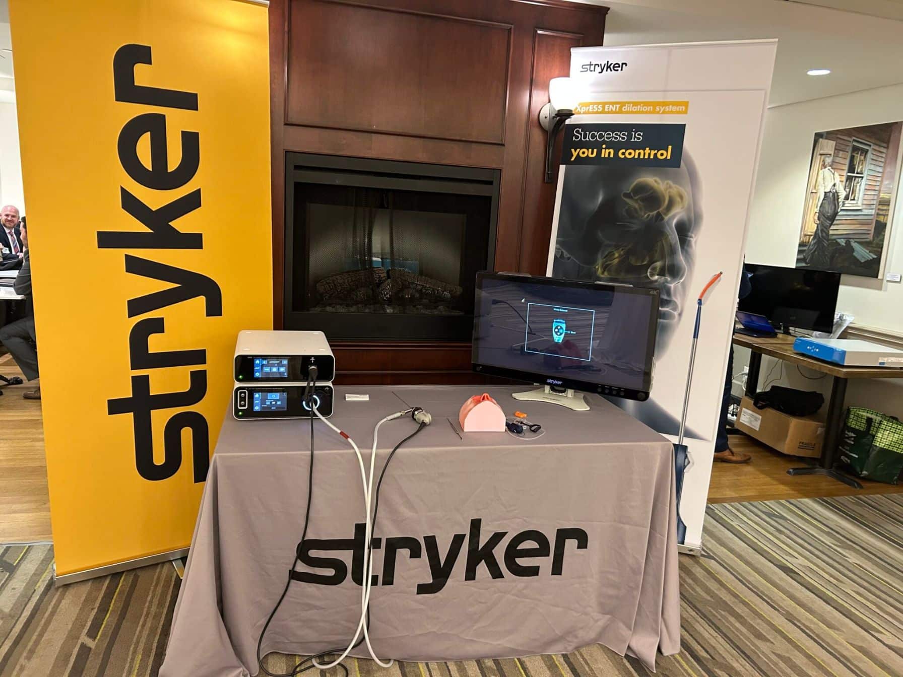 Medical equipment display at event