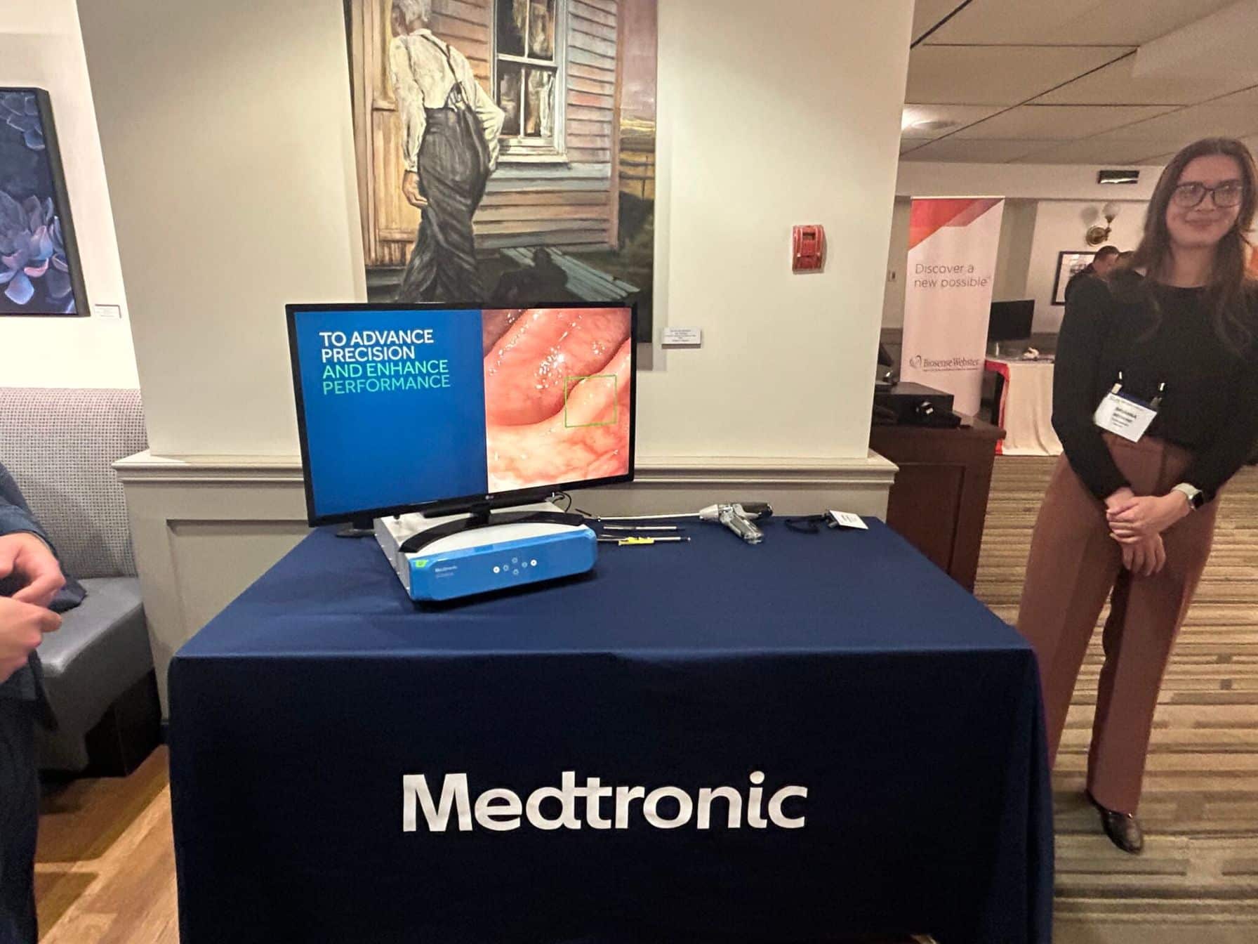 Medtronic display at an event