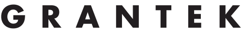 Black logo with the word 'GRANTEK'