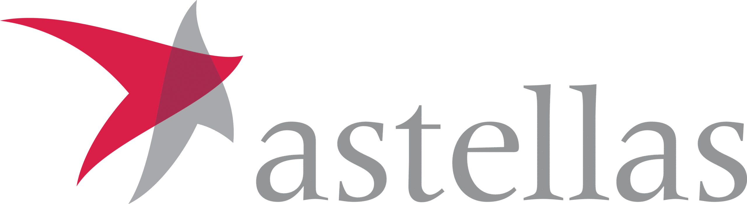 Astellas logo with abstract design