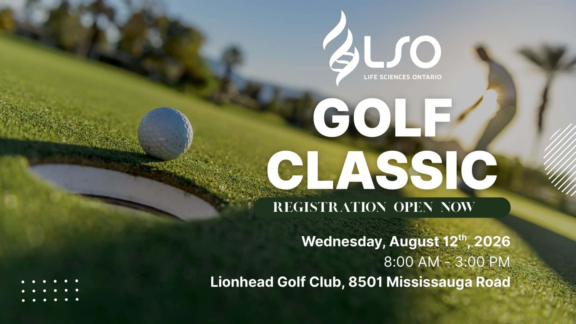 Golf tournament registration announcement