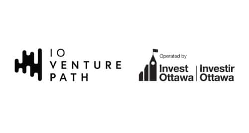 Logos of IO Venture Path and Invest Ottawa