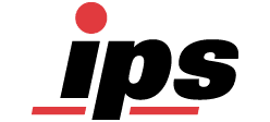 Stylized 'ips' logo with dot