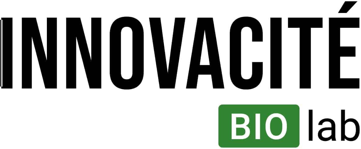 Text logo with lab theme