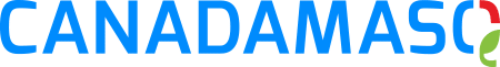 Text logo with colorful elements