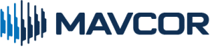 Blue logo with 'MAVCOR' text