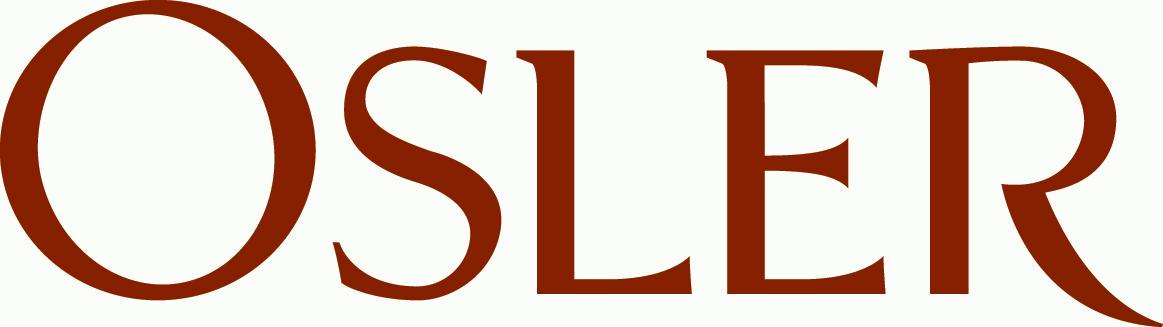 Bold text spelling 'OSLER'