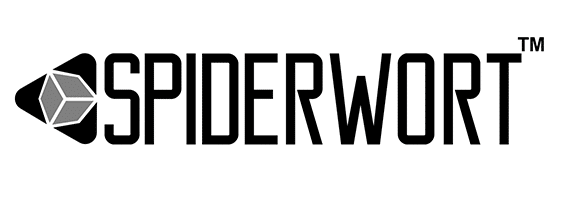 Logo featuring the word Spiderwort