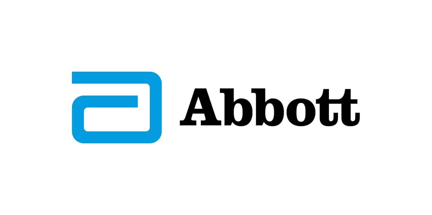 Abbott logo with blue and black