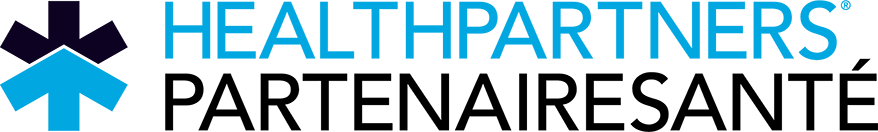 HealthPartners logo with arrow design