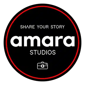 Logo for Amara Studios, storytelling theme