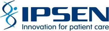 Logo of Ipsen, healthcare company.