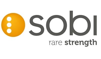 Sobi logo with tagline 'rare strength'