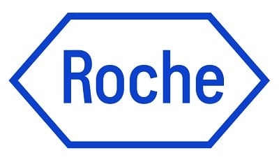 Blue Roche logo on white background