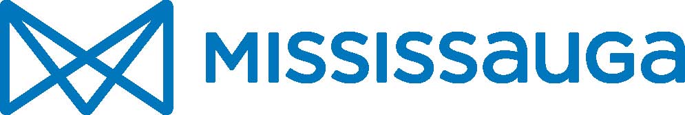 Blue logo with 'MISSISSAUGA' text