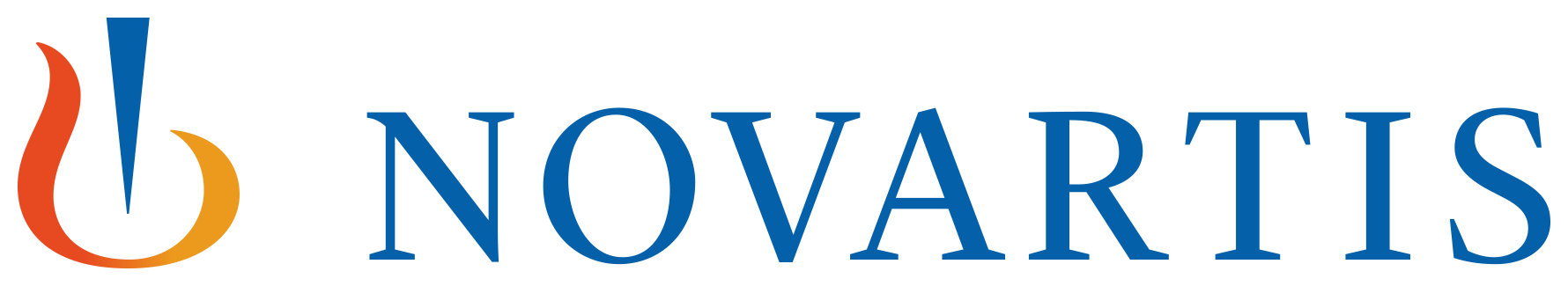 Colorful logo of Novartis company